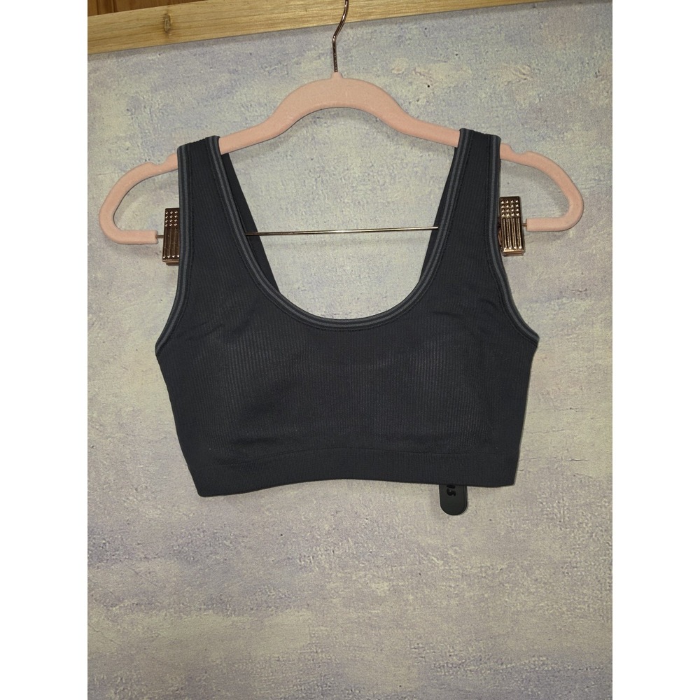 NEW Nike x SKIMS Ribbed Seamless Micro Scoop Bra Obsidian Armor Small